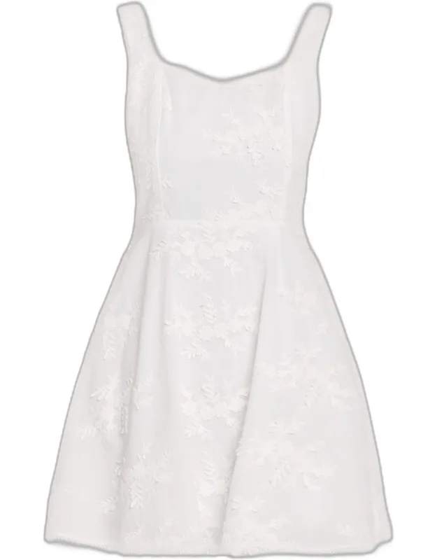 Ivy 3d Floral Cotton-voile Dress