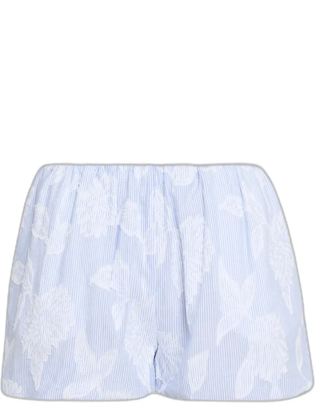 Floral Stripe Bubble Shorts
