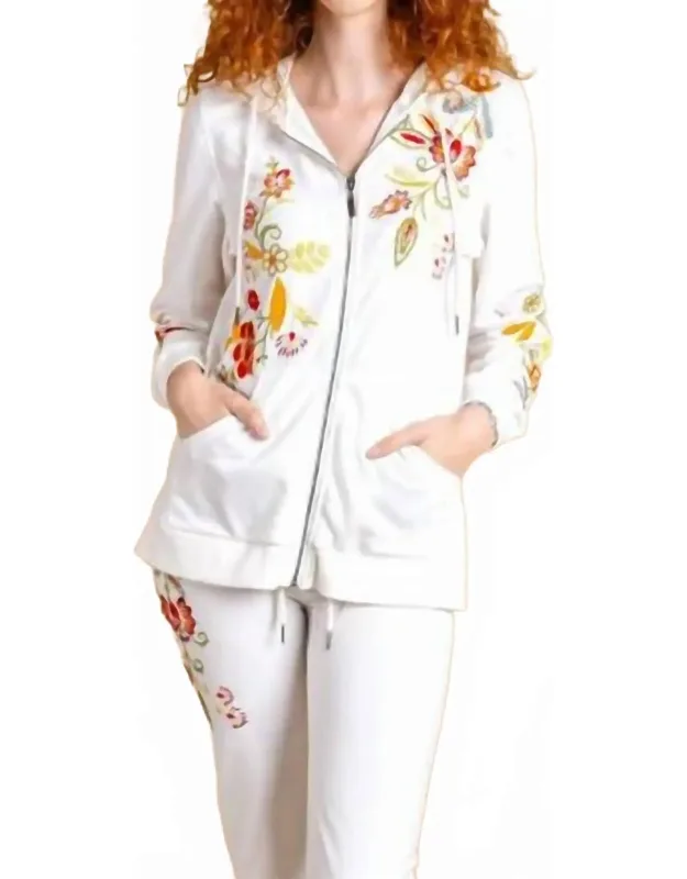 French Terry Embroidered Hoodie