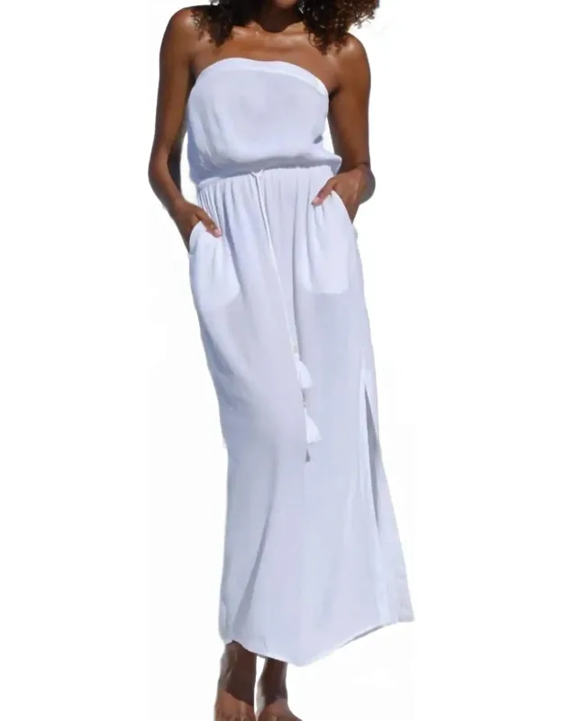 Strapless Maxi Beach Dress