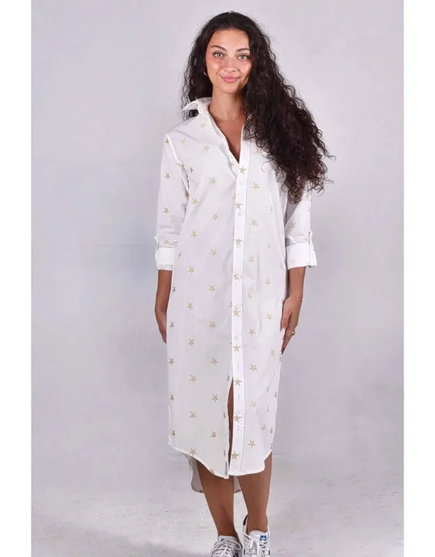 Cotton Midi Dress