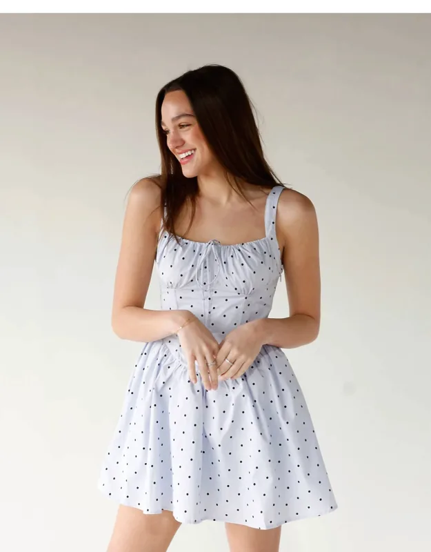 Polka Dot Breeze Mini Dress