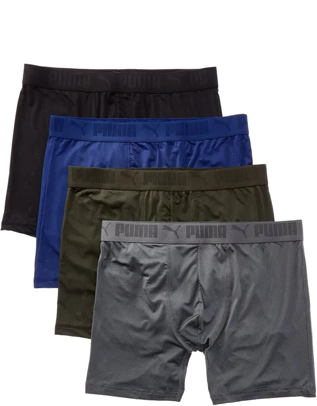 Set Of 4 Mesh Boxer Briefs