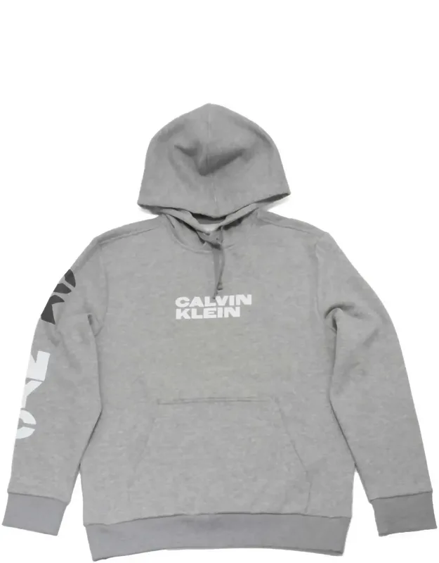 Long Sleeve Triple Logo Crew Neck Hoodie