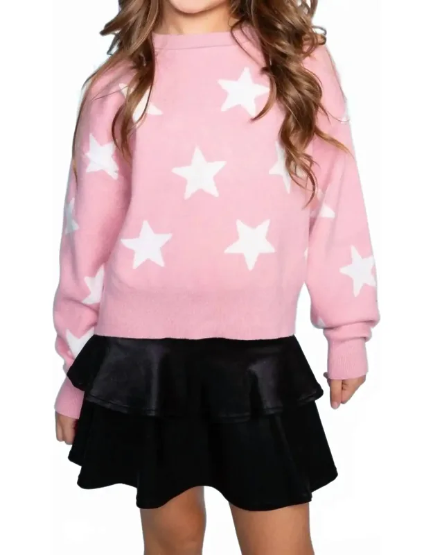 Star Yummy Soft Crew Neck Sweater