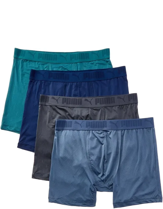Set Of 4 Mesh Boxer Briefs