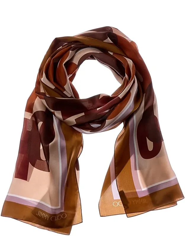 Logo Silk Scarf - 100% Silk, Made In Italy