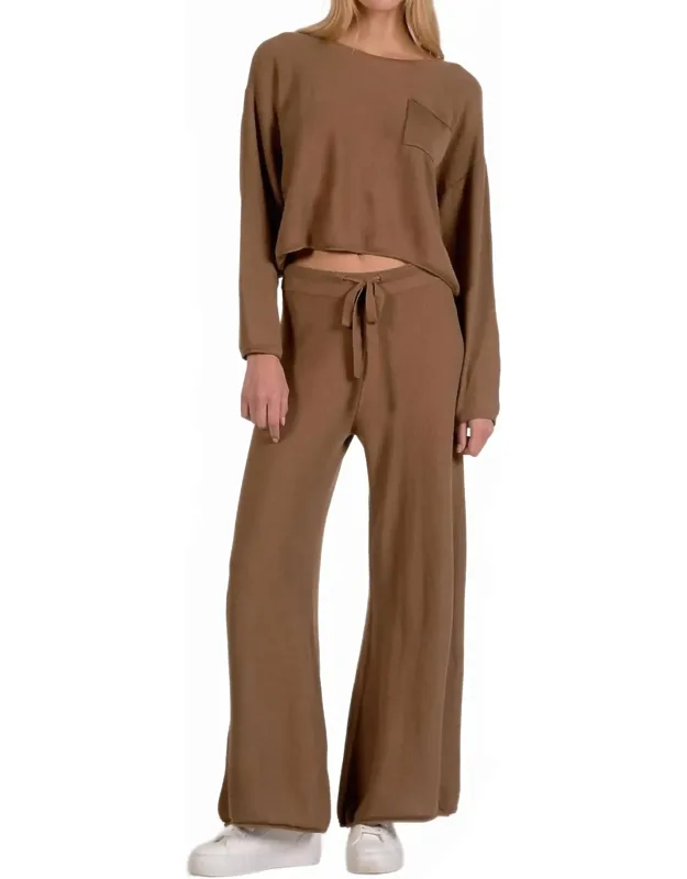 Drawstring Wide Leg Pants