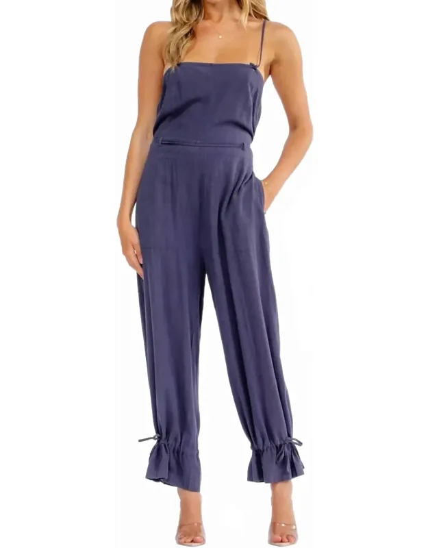Sleeveless Square Neck Open Back Jumpsuit