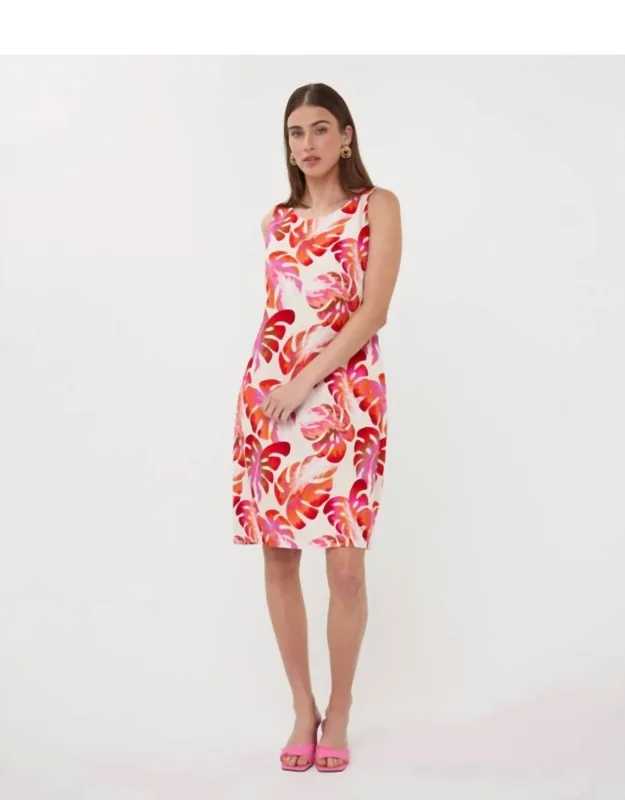 Printed Sleeveless Mini Dress