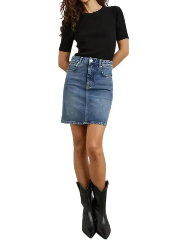 Burbank Denim Mini Skirt
