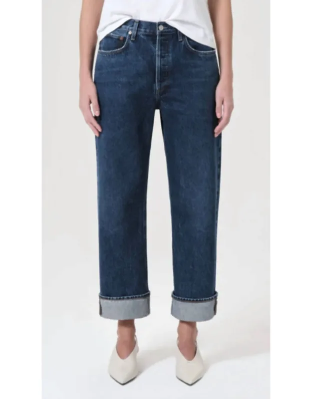 Low Slung Easy Straight Jeans