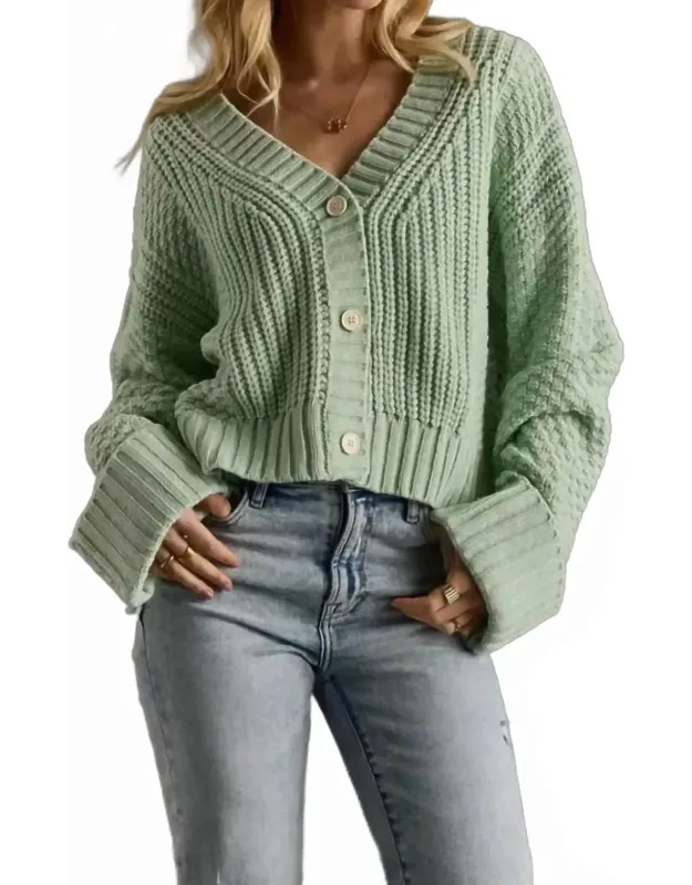 Knit Cropped Cardigan