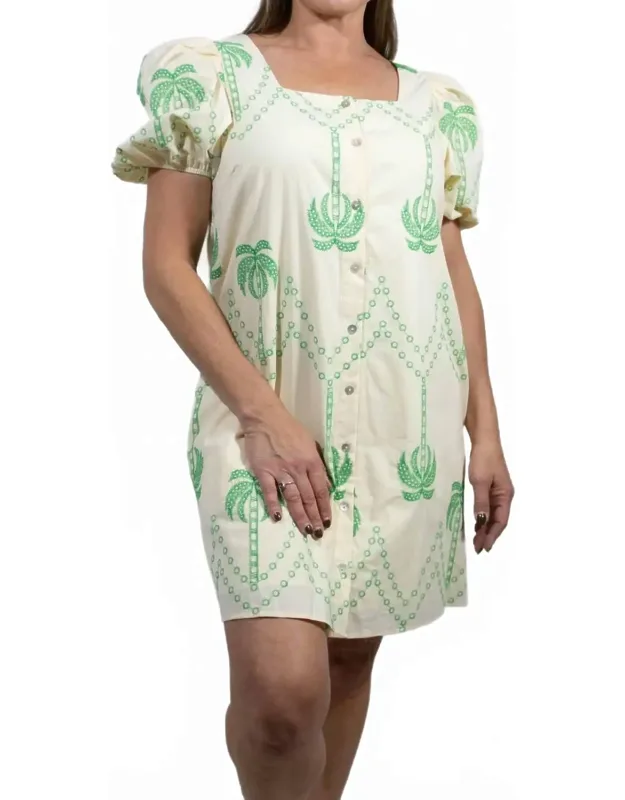 Mavis Square Neck Mini Dress