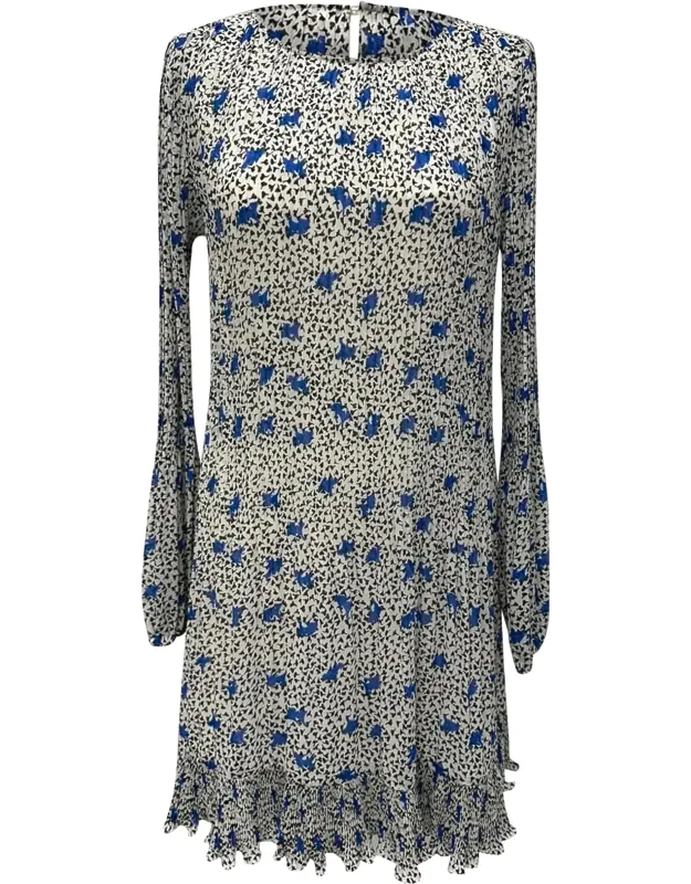 Printed Long Sleeve Mini Dress