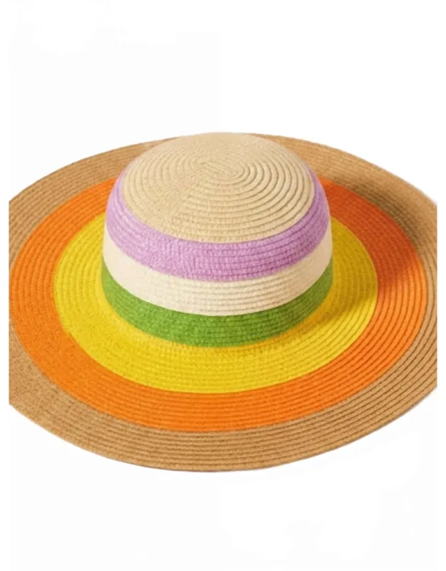 Sunny Days Floppy Stripe Hat