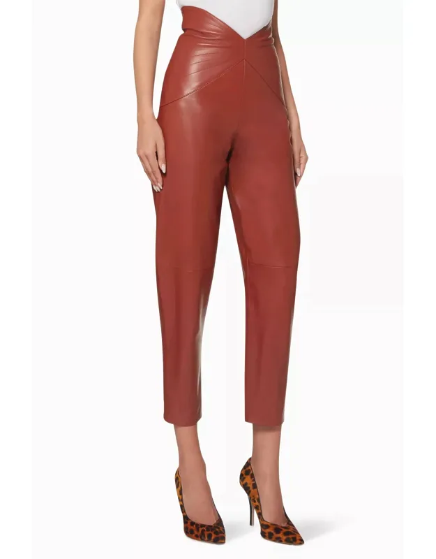 Butterfly Leather Pants