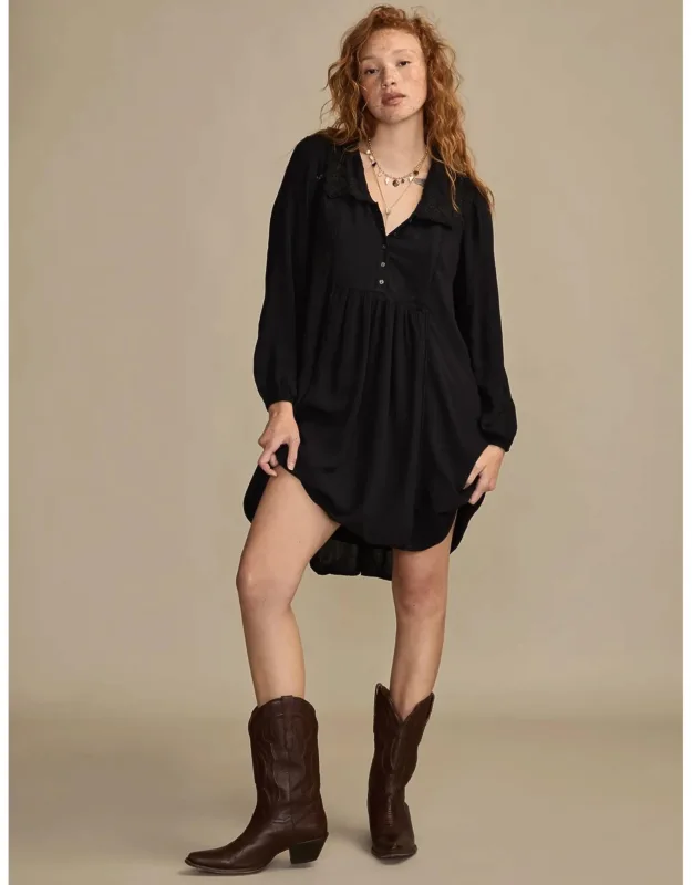 Peter Pan Collar Mini Dress