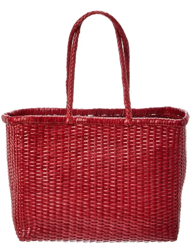 B Weave Big Leather Tote