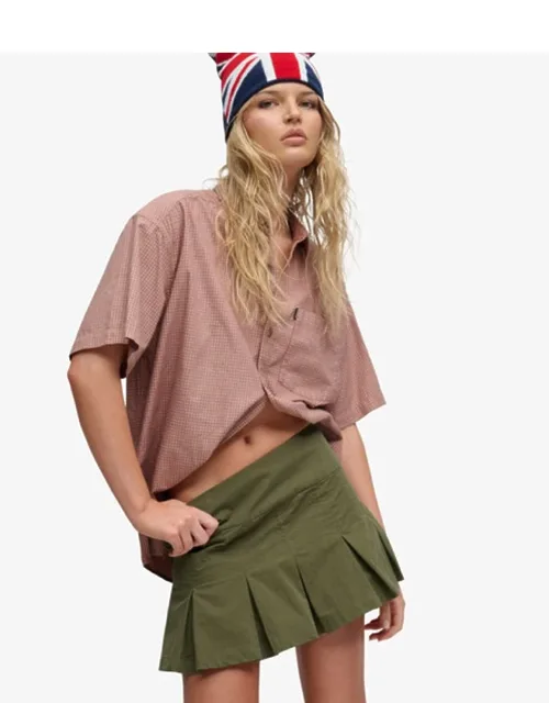 Pleated Mini Skirt