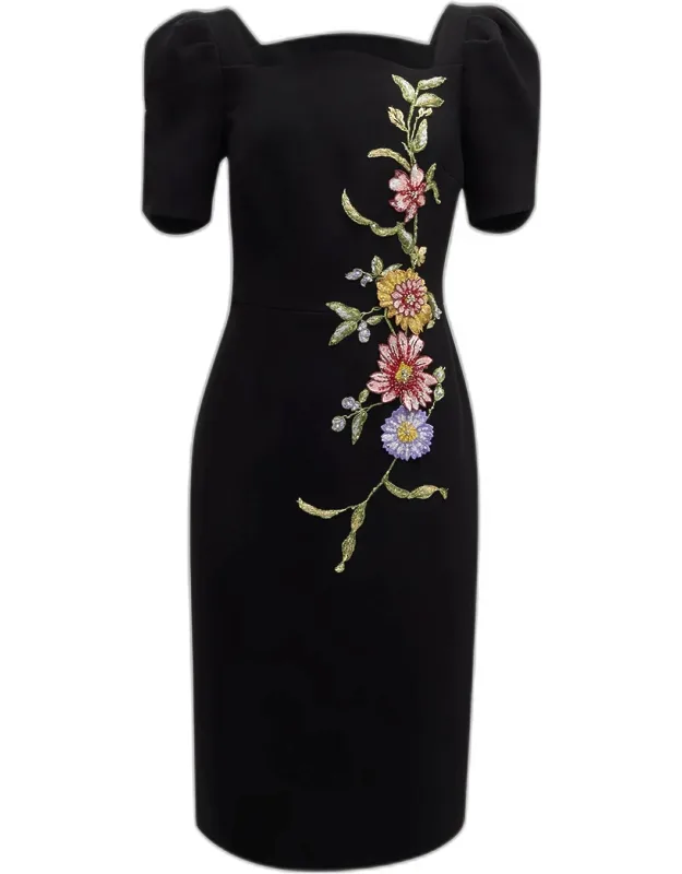 Floral Applique Dress