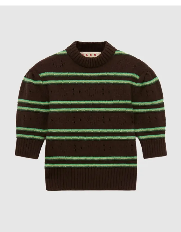 Cashmere Sweater With Openwork Knit