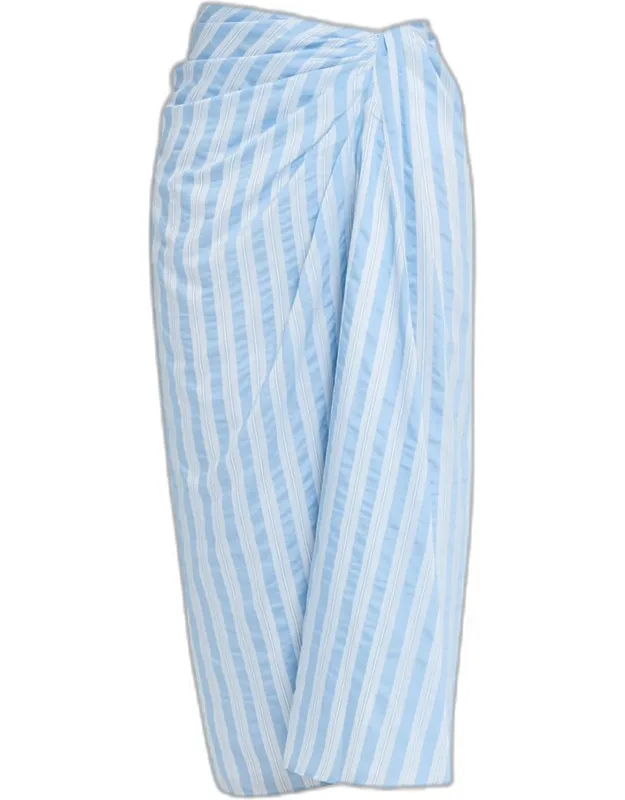 Draped Midi Skirt