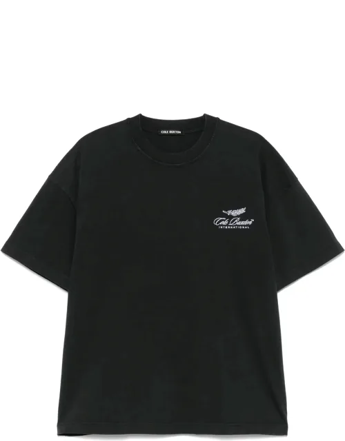 Logo-embroidered T-shirt