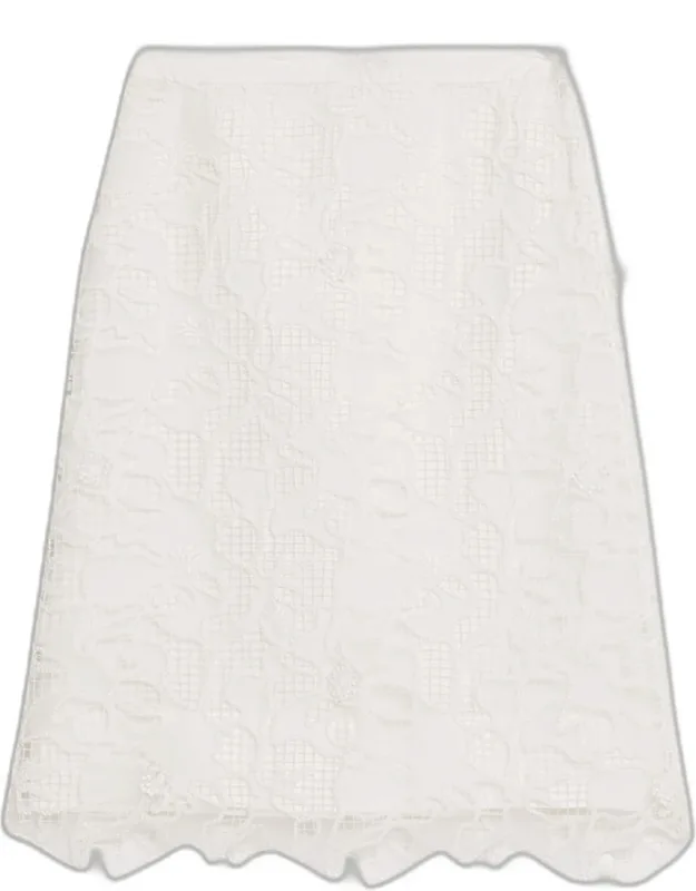 Embroidered Column Skirt
