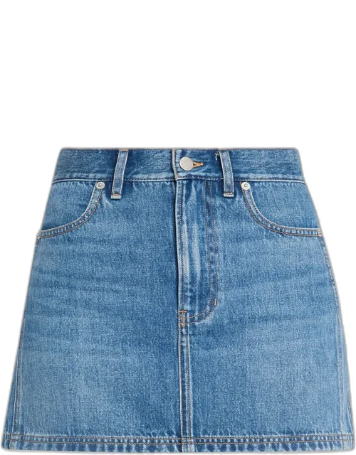 Denim Mini Skirt