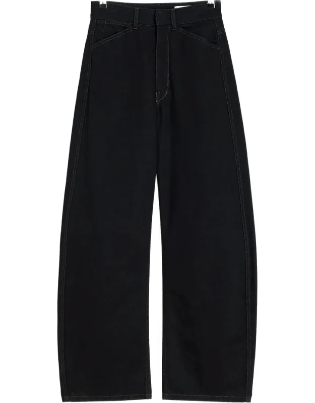 High-waisted Curved Jeans