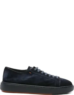 Suede Lace-up Sneakers