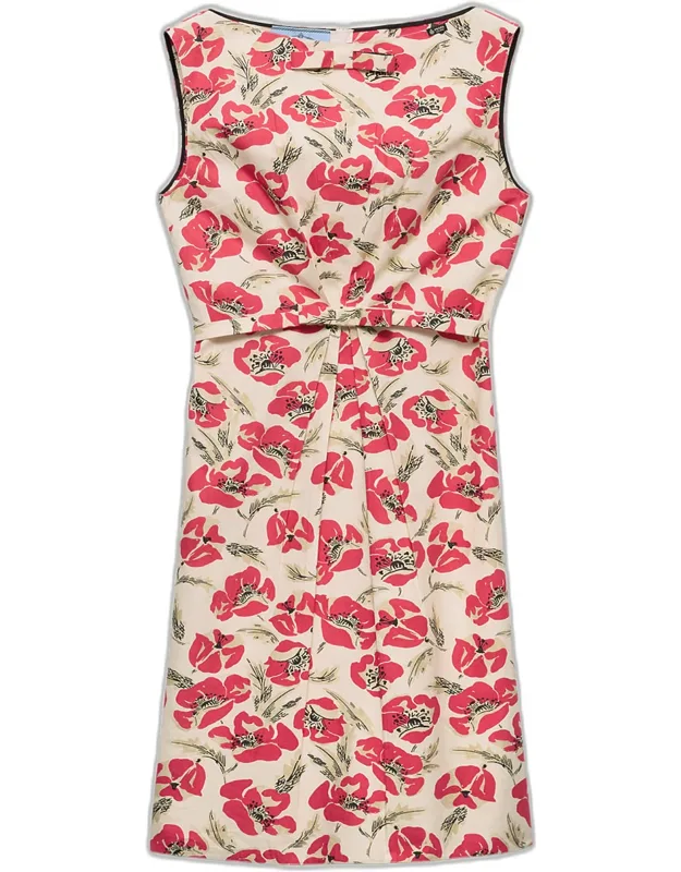Floral Soft Poplin Dress