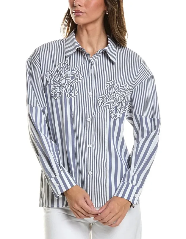 Stripped Floral Shirt