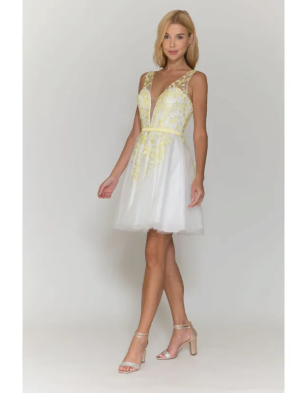 Embroidered Bridesmaid Dress