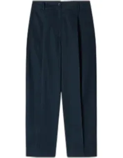 Cotton Pleated Trousers