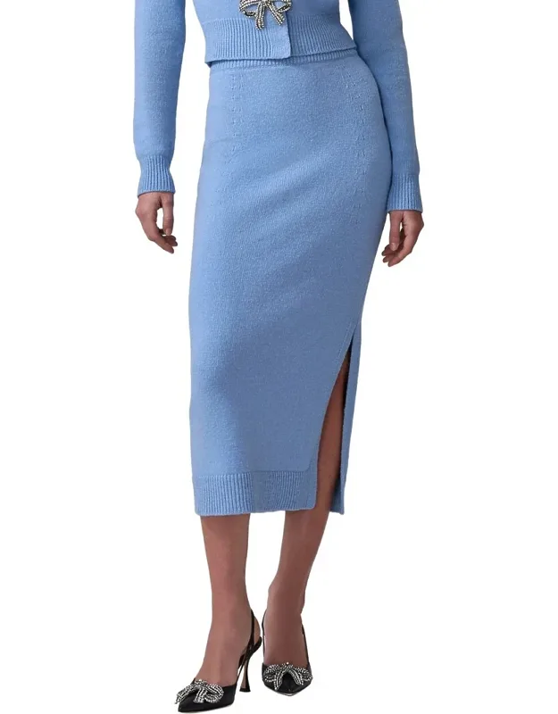 Wool & Cashmere-blend Pencil Skirt
