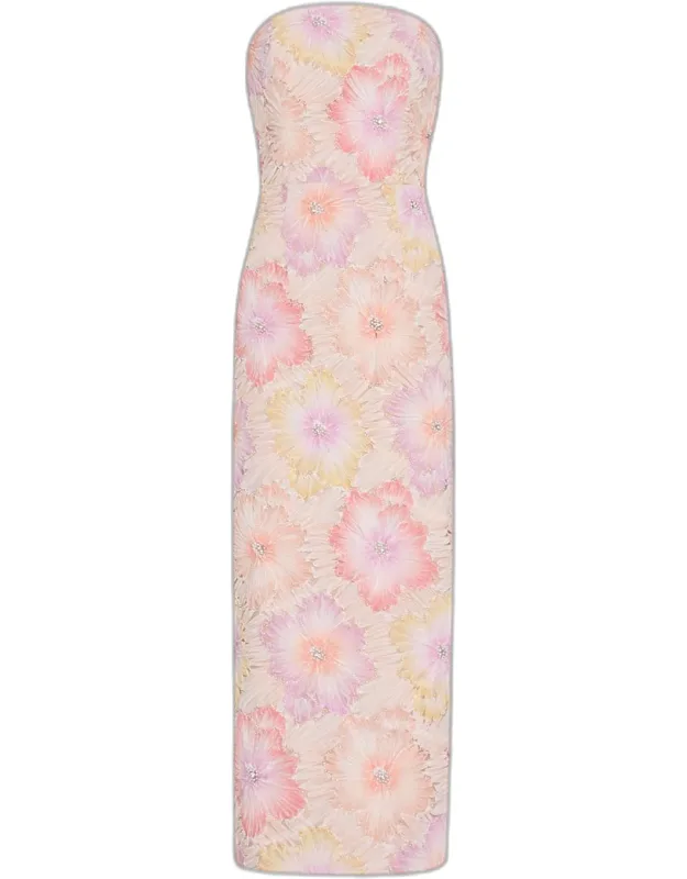 Floral Embroidered Midi Dress