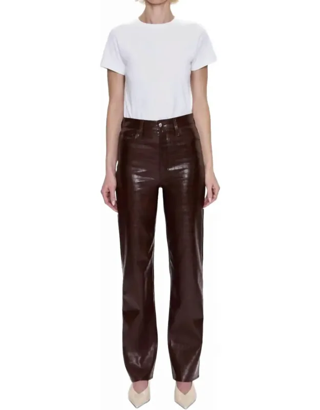 High Rise Straight Pants