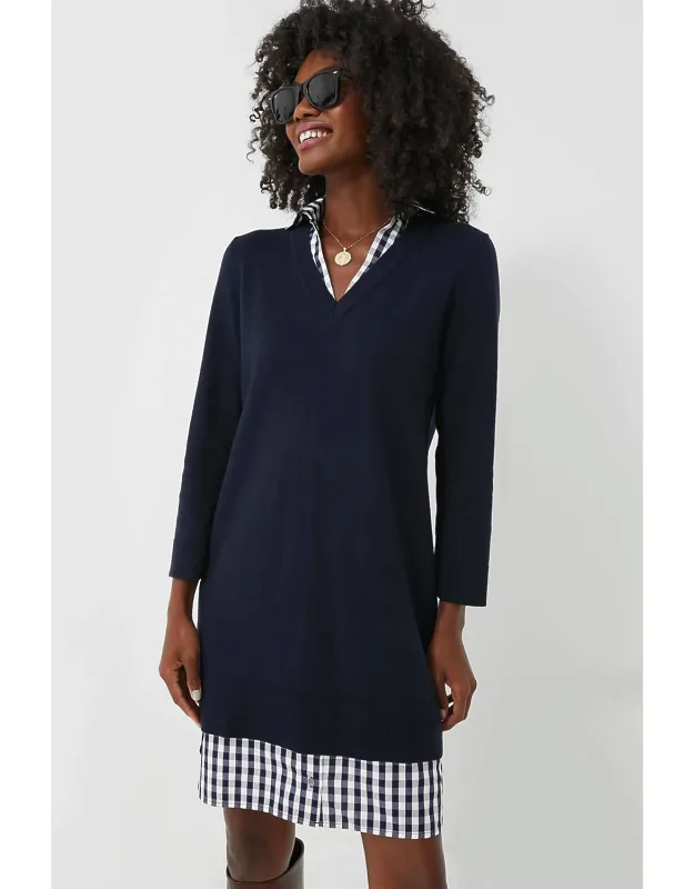 Wool And Cotton Combo Sweaterdress