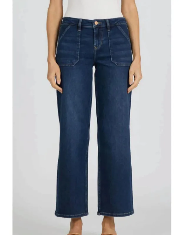 Taylor Jeans - High-rise Wide-leg, Cropped Ankle