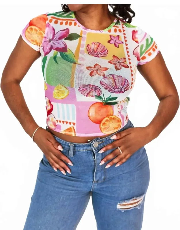 Mesh Crop Top