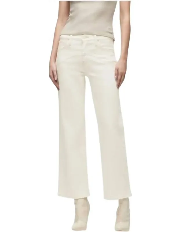High Rise Wide Leg Ankle Jeans