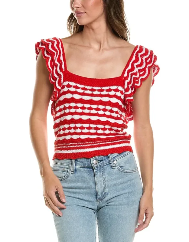 2-tone Knit Tank Top