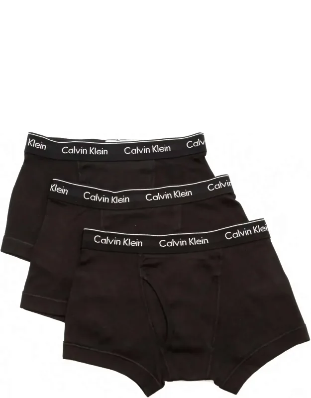 Cotton Classic Fit Trunk Boxer Briefs 3-pack