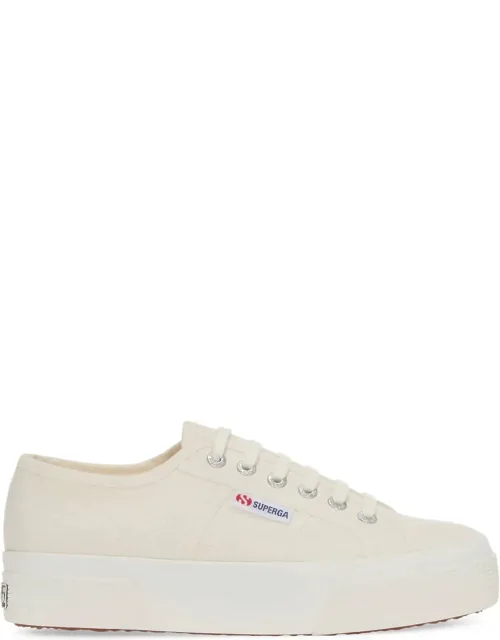 Platform Cotton Canvas Sneakers
