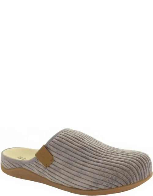 Copenhagen Slippers In Cord With Faux Fur Lining And Orthotic Support