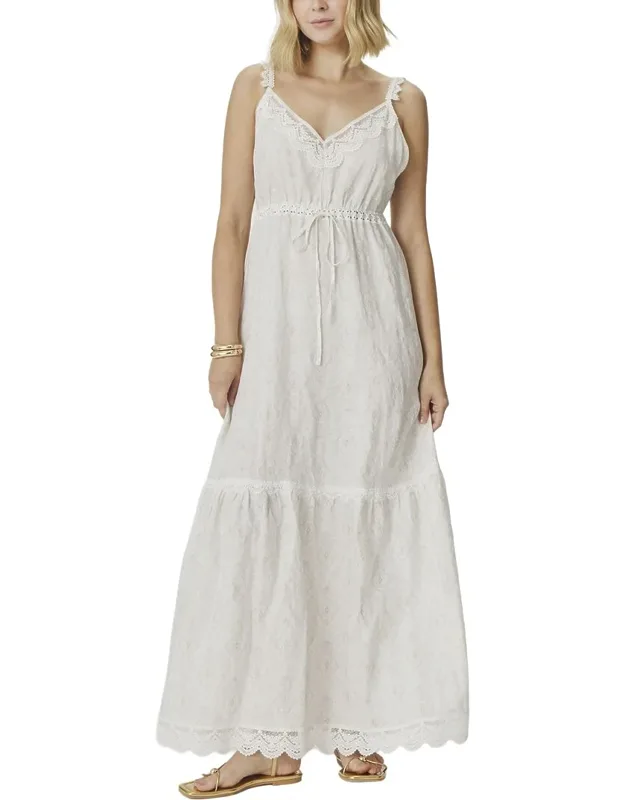 Anastasia Linen-blend Maxi Dress