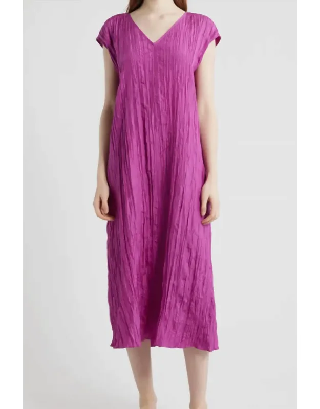 Cap Sleeve Silk Maxi Dress