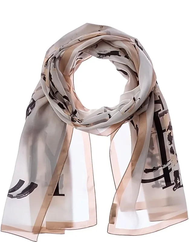 Logo Silk Scarf - 100% Silk, Made In Italy